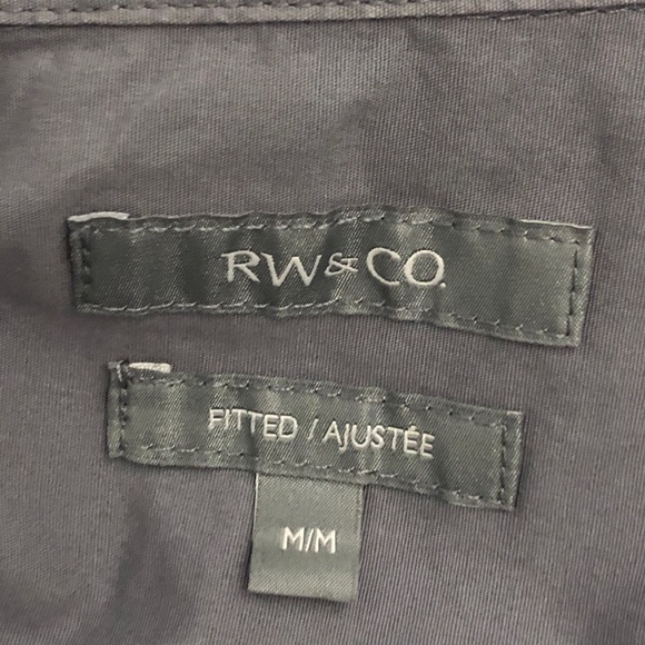 - Mens Grey Fitted Short Sleeve Shirt. Medium. - Picture 5 of 6